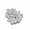 Crystal Rhinestone Brooch Pin Unique Design For Bridal Crafts 1 3/4 Inch